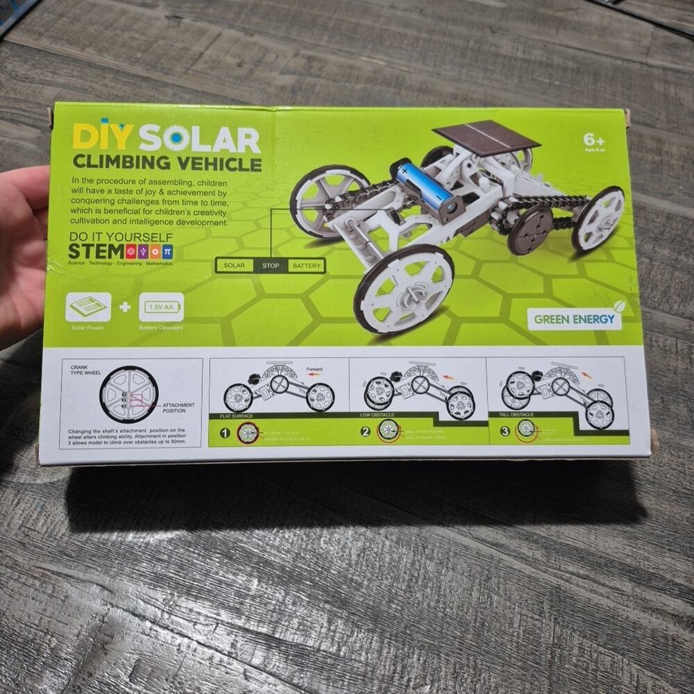 DIY Solar Car Toys Stem 4wd Motor Climbing Vehicle Electric Solar Science New